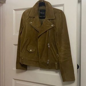 Madewell suede leather motocycle jacket